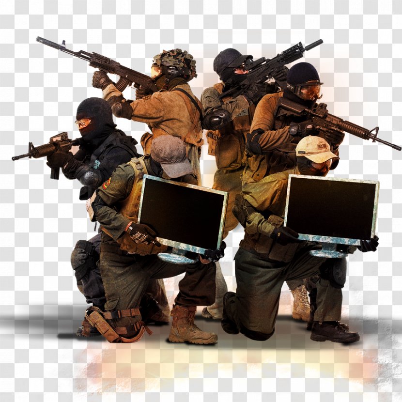 Poster Computer File - Army - Soldiers Armed With Display Transparent PNG