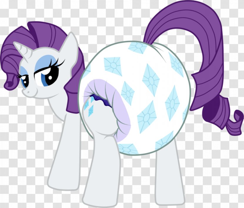 Pony Rarity Diaper Pinkie Pie Horse - Silhouette Transparent PNG