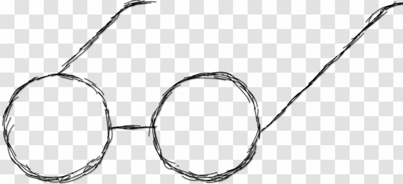 Glasses Drawing Eyewear Harry Potter Goggles - Black And White - Class Of 2018 Transparent PNG