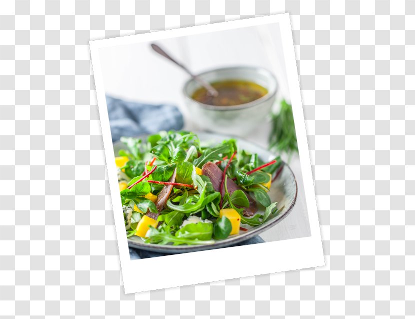 Vinaigrette Vegetarian Cuisine Mesclun Pesto Crudités - Salad Transparent PNG