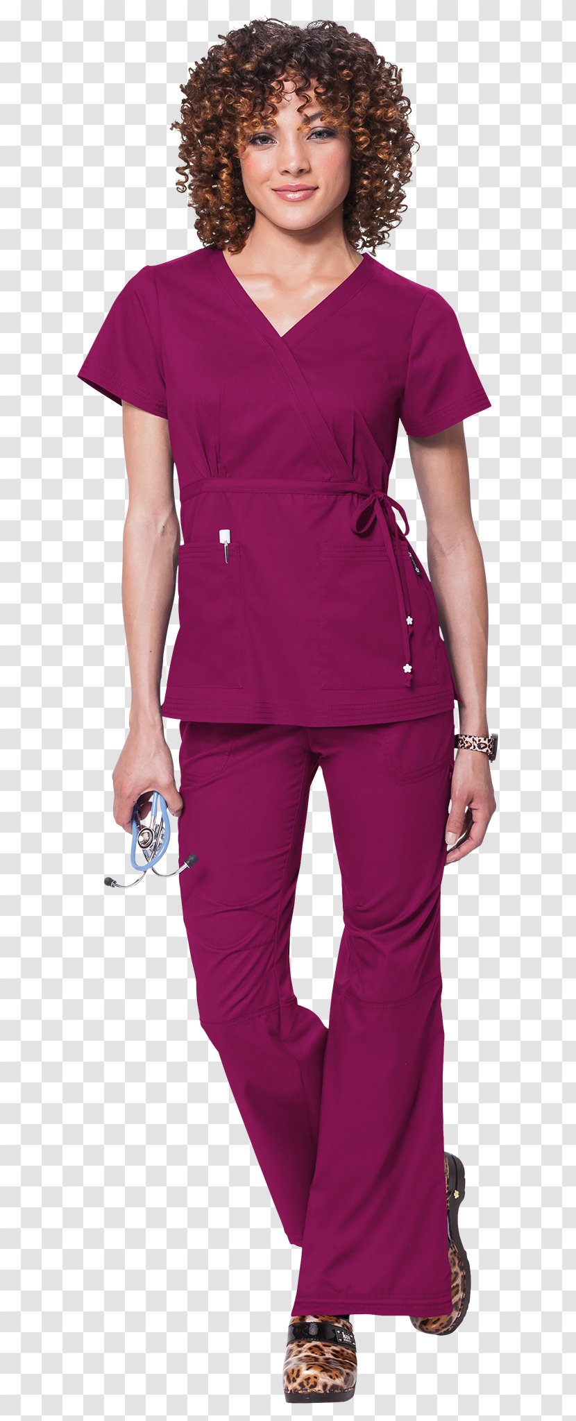 Sleeve Shoulder Scrubs Pink M Green - Purple - Raspberries From Top Transparent PNG