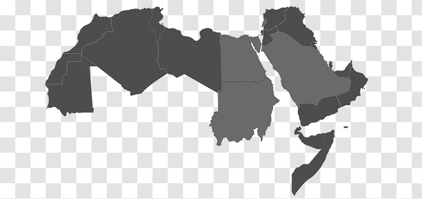 Middle East North Africa Arab World Vector Map - Mapa Polityczna Transparent PNG