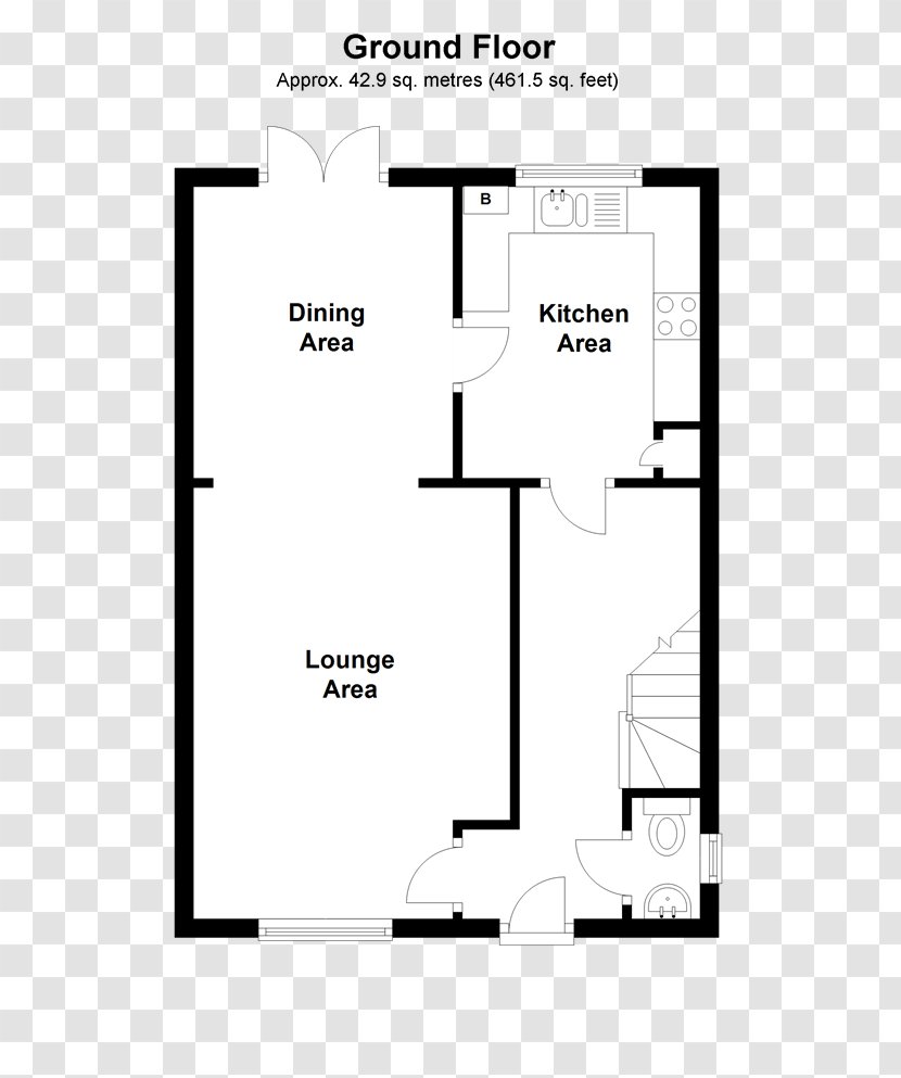 Bedroom House Floor Plan Open Semi-detached Transparent PNG