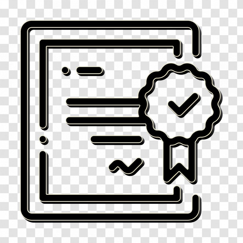 Certificate Icon Interview Contract Transparent PNG