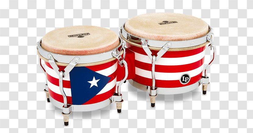 Flag Of Puerto Rico Latin Percussion Bongo Drum - Cartoon - Musical Instruments Transparent PNG