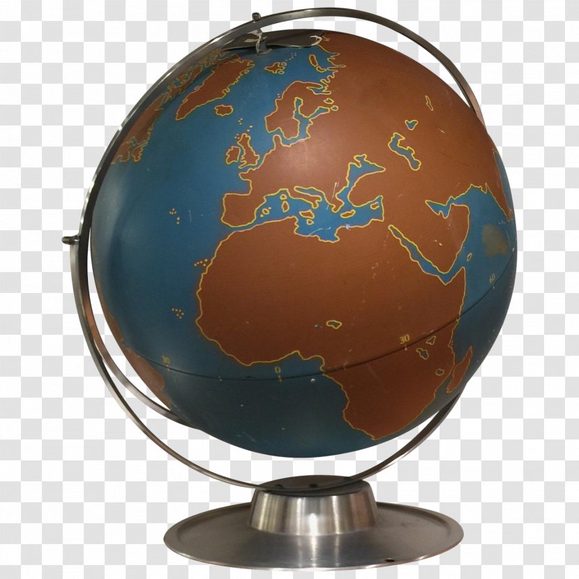 Cartoon Planet - World Map - Metal Transparent PNG