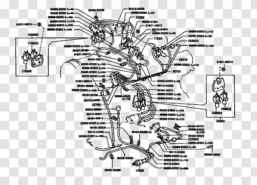 Car Toyota Land Cruiser Prado Injector HD Engine - Heart Transparent PNG