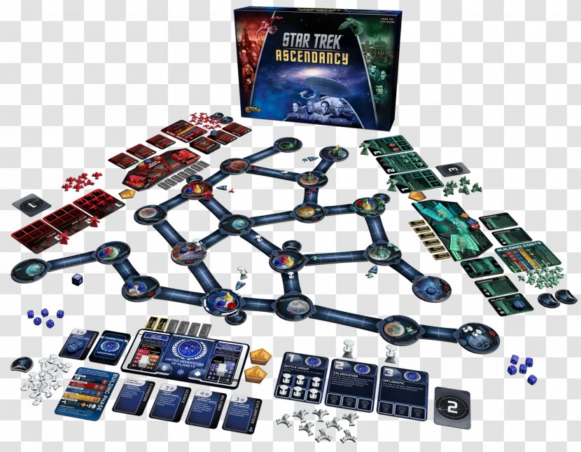 Gale Force 9 Star Trek: Ascendancy United Federation Of Planets Klingon Board Game - Trek - Playing Games Transparent PNG
