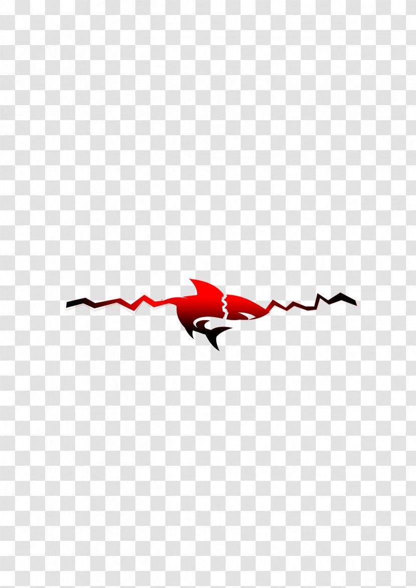 Red Area Pattern - White - And Black Gradient Crack Shark Transparent PNG