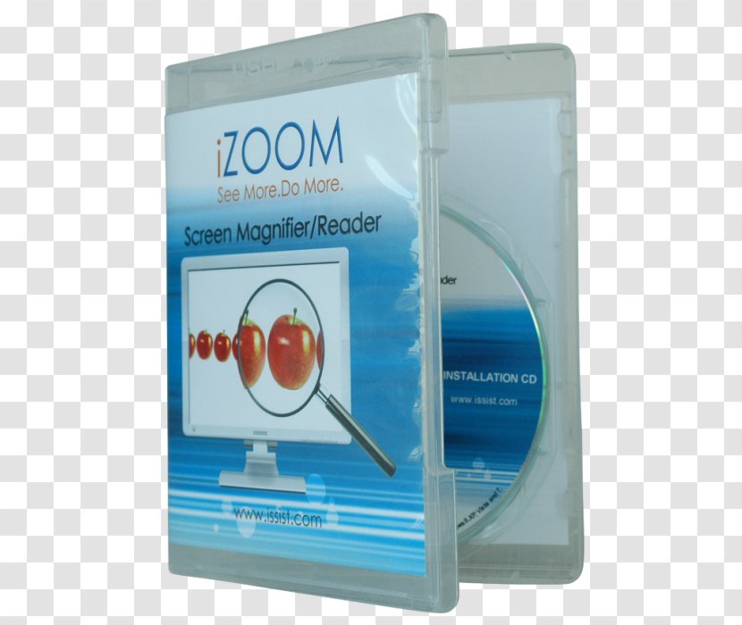 E-ZPass IZoom Screen Magnifier-Reader USB CD VERSION Magnification - Email - Computer Magnifier Transparent PNG