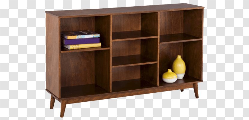 Bookcase Mid-century Modern Shelf Furniture Wall Unit - Midcentury - Wood Transparent PNG