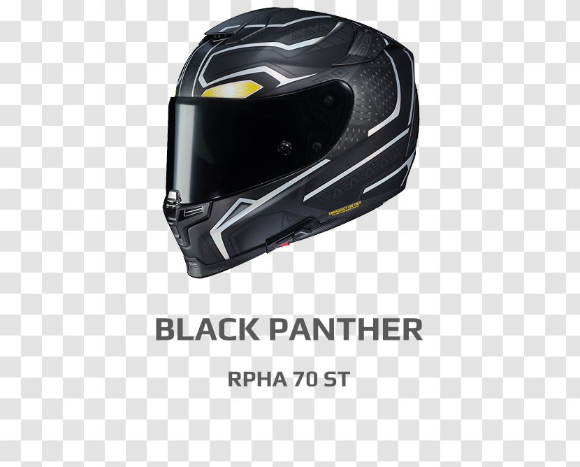 Motorcycle Helmets Black Panther HJC Corp. - Bikebanditcom Transparent PNG