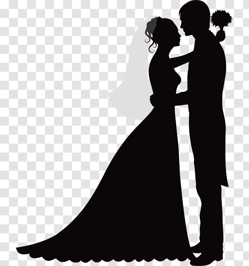 Wedding Invitation Bridegroom Silhouette - Gown - Season Transparent PNG
