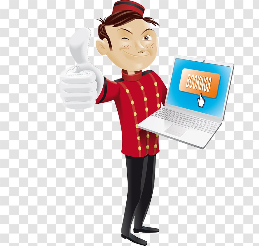 Bellhop Drawing - Hotel - Royaltyfree Transparent PNG