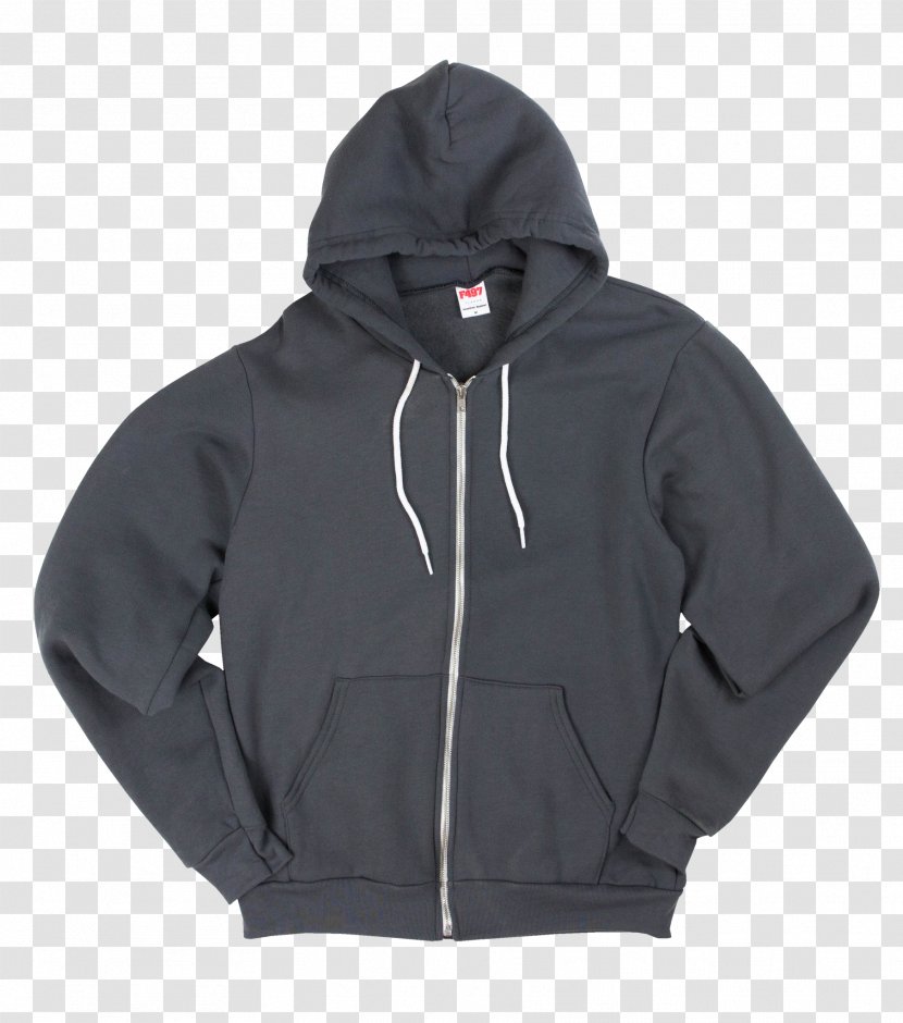 Hoodie Zipper Outerwear Bluza - Black Transparent PNG