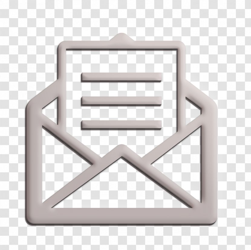 Email Icon Inbox Letter - Mail - Metal Symbol Transparent PNG