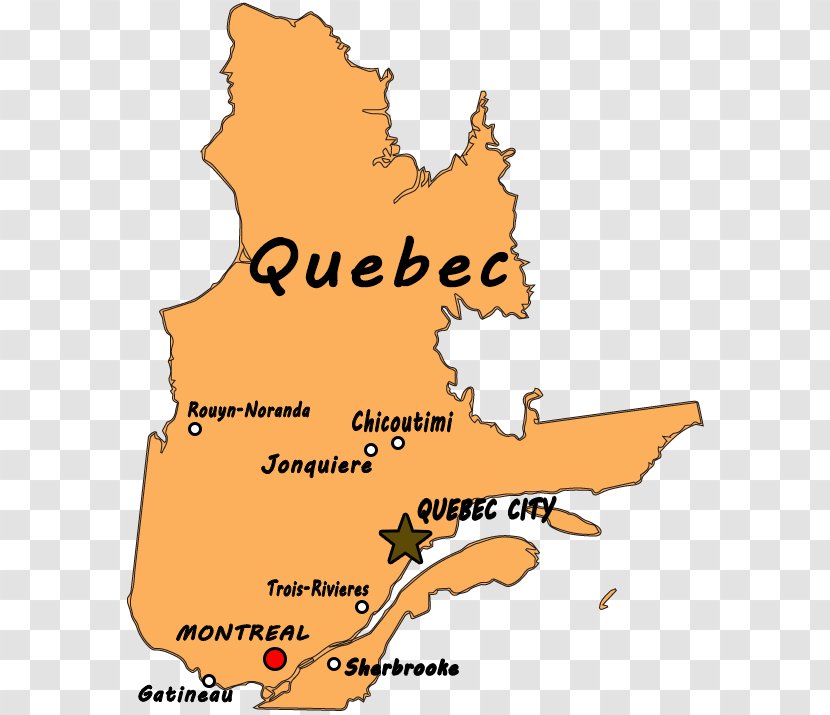 Quebec City Montreal Wapakoneta Map Geography Of - Physische Karte Transparent PNG