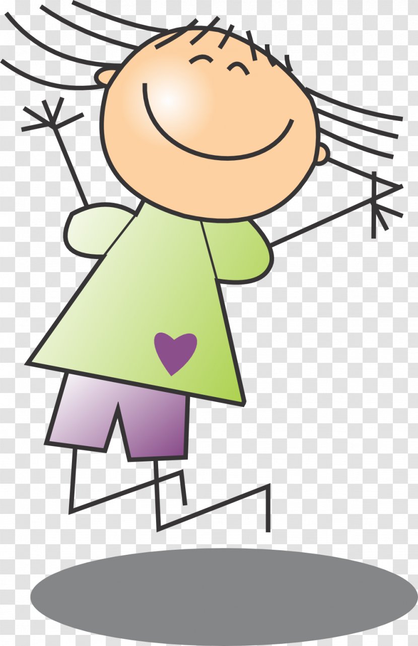 Jumping Clip Art - Cartoon - Kids Drawing Transparent PNG