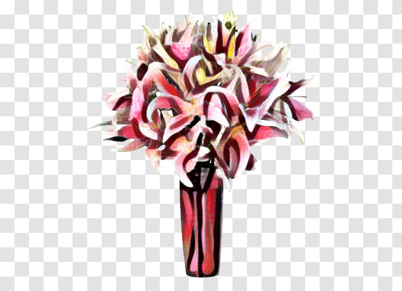 Pink Flower Cartoon - Bouquet - Stick Candy Anthurium Transparent PNG