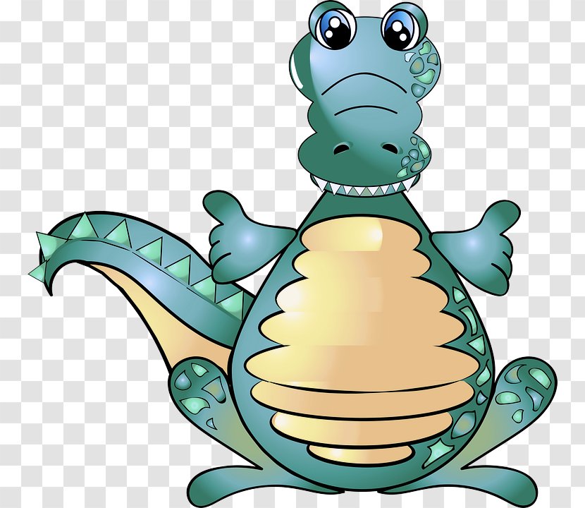 Cartoon Green Clip Art Sea Turtle Reptile - Crocodile Transparent PNG