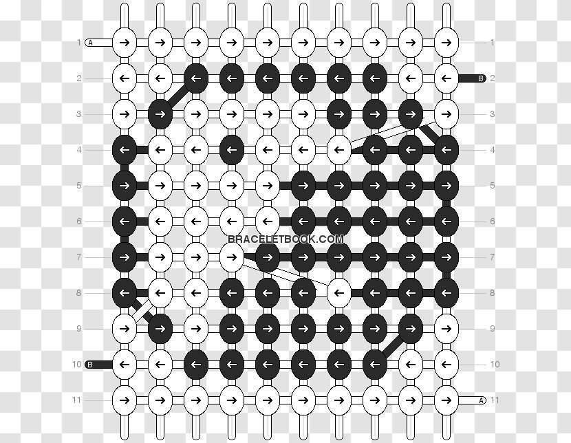 Chess Friendship Bracelet Macramé Pattern Transparent PNG