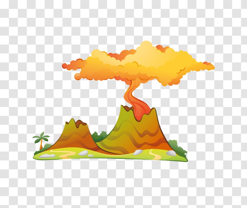 Volcano Wall Decal Sticker Dinosaur Paper Transparent PNG