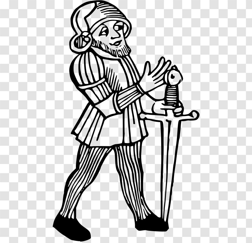 The Swordsman Film Series Drawing Clip Art Image - Line - Ax Medieval Transparent PNG