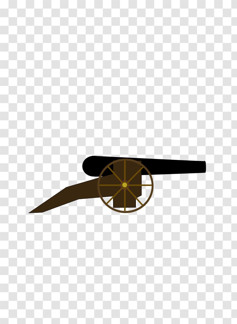 Second World War Cannon Firearm Round Shot - Projectile Transparent PNG