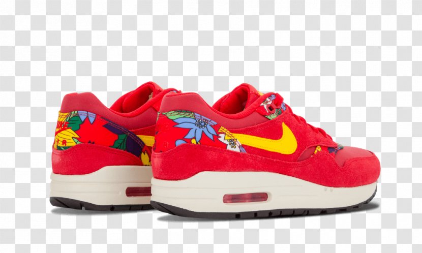 Sports Shoes Women's Sneakers Nike Air Max 1 Aloha Pack 528898 200 Print - Shoe Transparent PNG