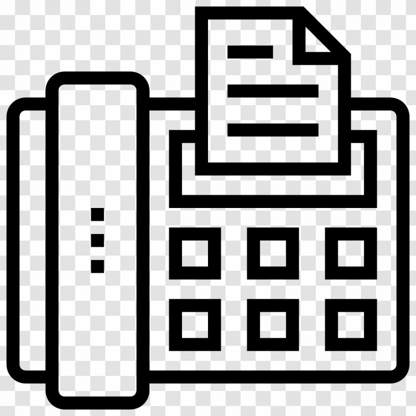 Clip Art - Technology - Fax Icon Transparent PNG