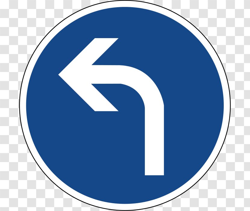 Traffic Sign Left- And Right-hand Road Mandatory Transparent PNG