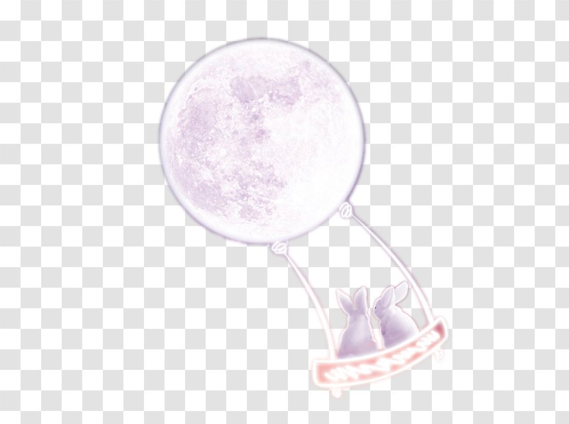Purple - Violet - Hanging On The Moon Rabbit Transparent PNG