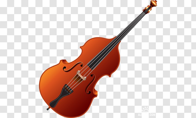 Bass Violin Double Violone Clip Art - Heart Transparent PNG