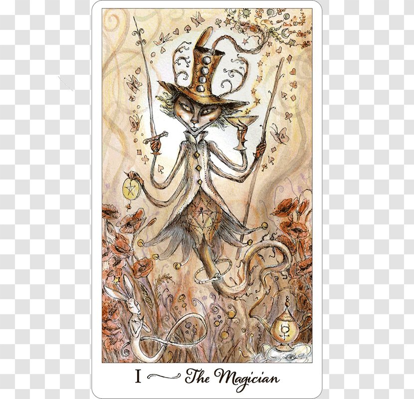 Paulina Tarot Magnets: The Magician U.S. Games Systems - Ace - Merlion Drawing Transparent PNG
