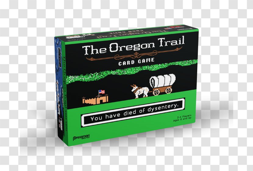 Pressman Toy The Oregon Trail Card Game Video - Grass - Days Transparent PNG