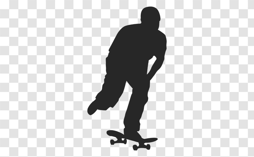 Skateboarding Silhouette - Freebord - Skateboard Transparent PNG