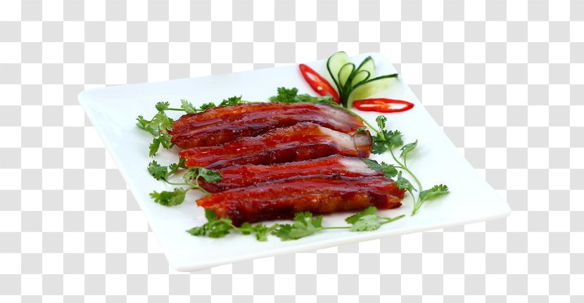 Char Siu Salami Cha Bao Churrasco Chinese Sausage - Prosciutto - Honey Pork Transparent PNG