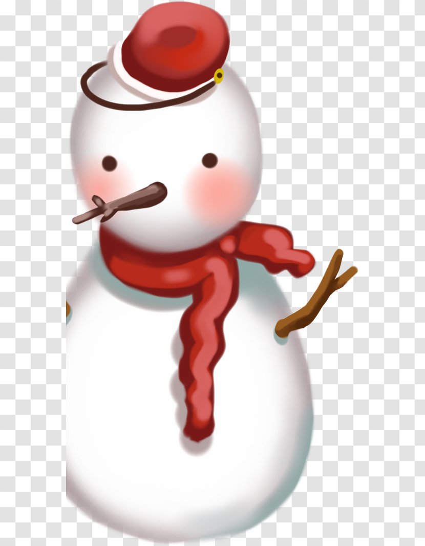 Snowman Winter Cartoon - Advertising Transparent PNG