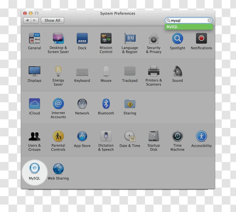 System Preferences Apple Menu MacOS OS X Mavericks - Software - Macbook Transparent PNG