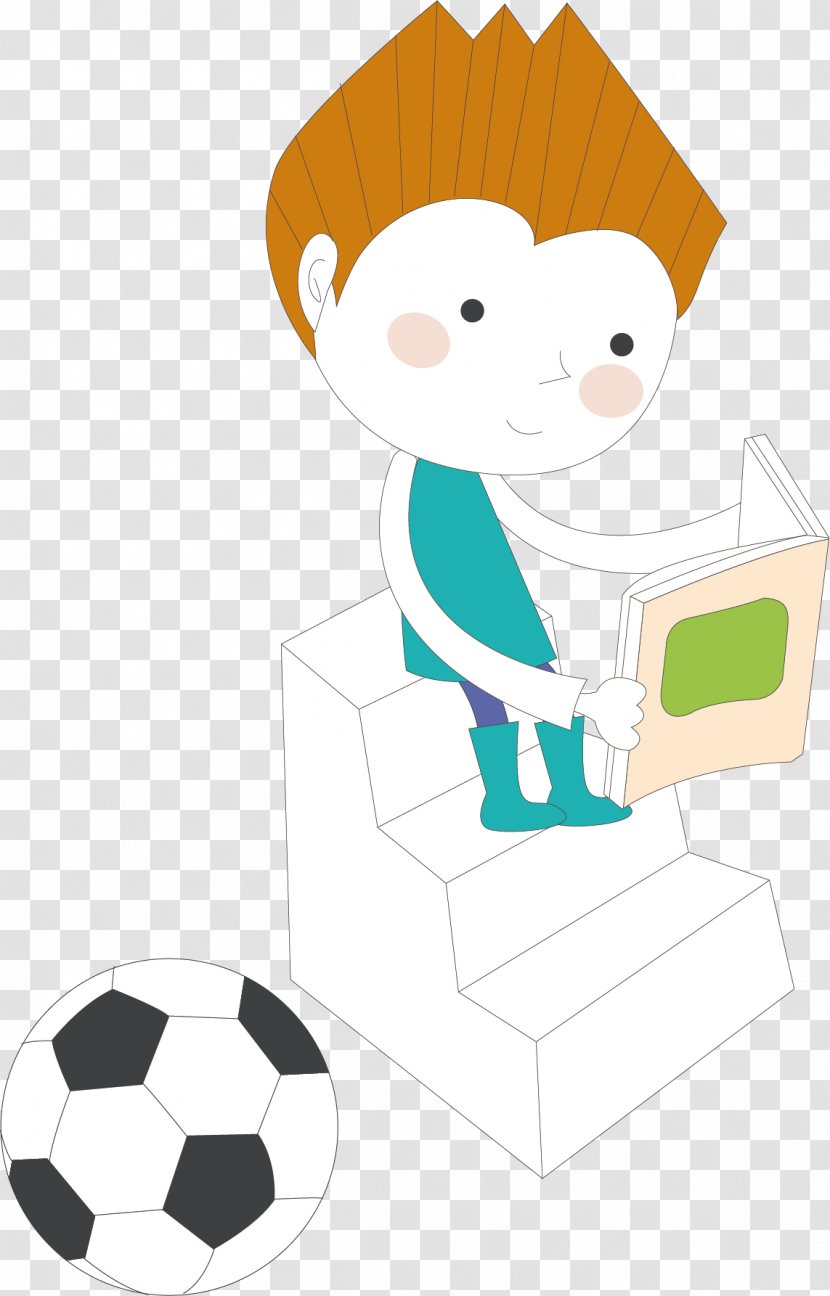 Download Illustration - Illustrator - Reading Boy Transparent PNG