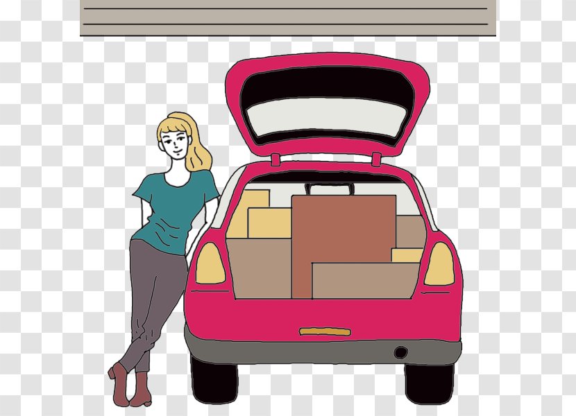 Car Boot Sale Trunk Clip Art - Compact - Dream Clipart Transparent PNG