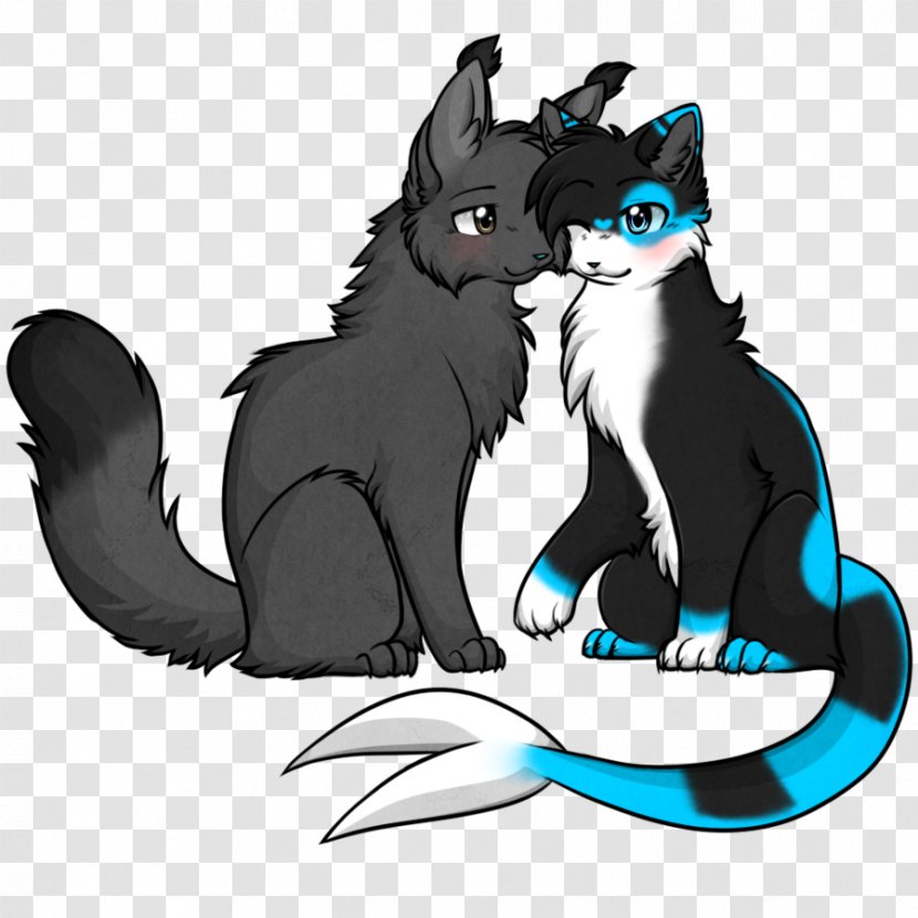 Whiskers Kitten Black Cat Dog - Canidae Transparent PNG