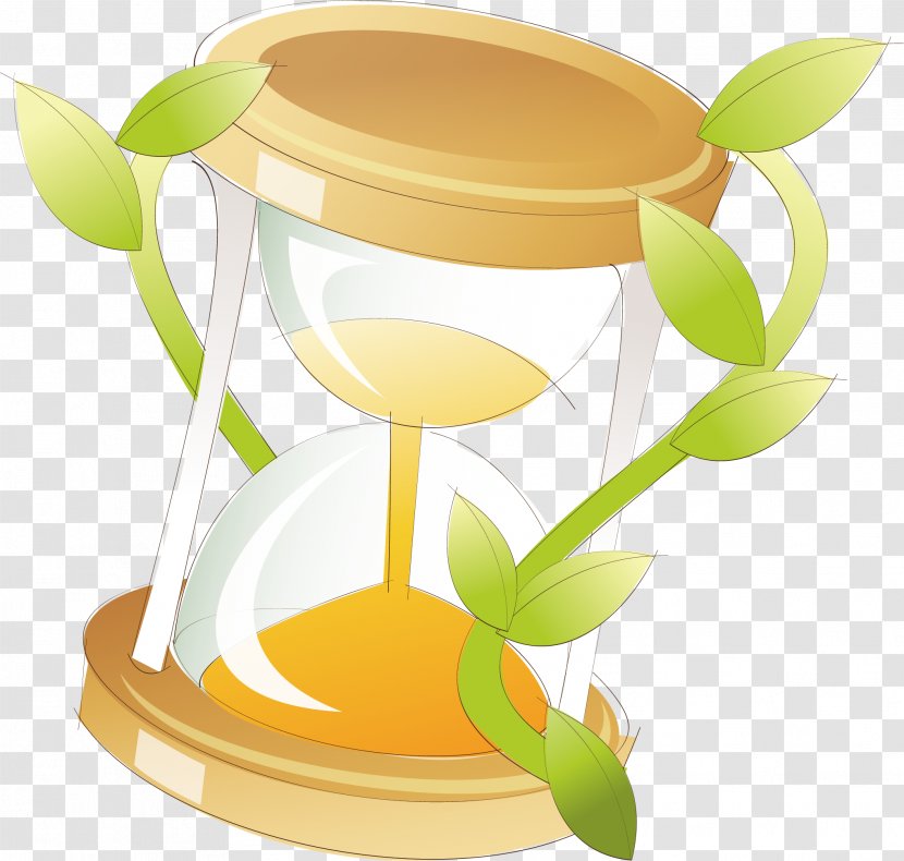 Hourglass Drawing Time Illustration - Animation - Hand-painted Cartoon Material Transparent PNG