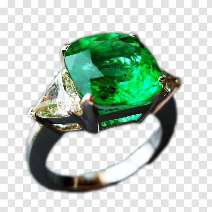 Emerald Carat Diamond Green Jewellery - Ring - JADE Transparent PNG