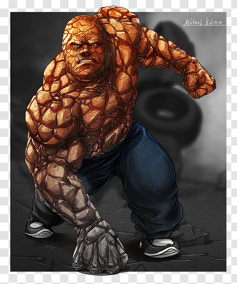 Thing YouTube Fantastic Four Drawing - Wrestler - Youtube Transparent PNG