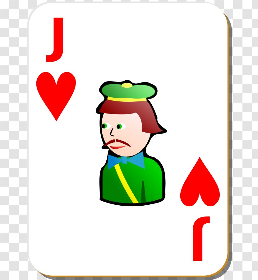 Jack Playing Card Game Clip Art - Artwork - Hearts Cartoon Transparent PNG