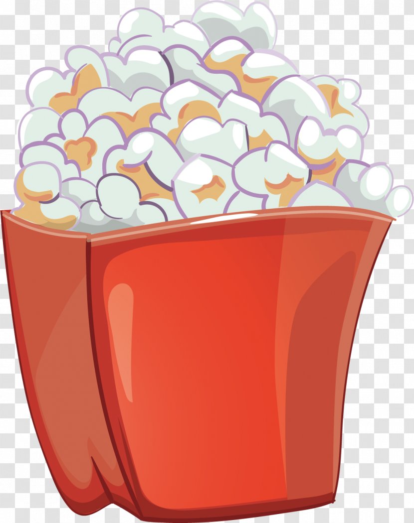 Popcorn Food - Film - Red Cans Of Blueberry Vector Transparent PNG