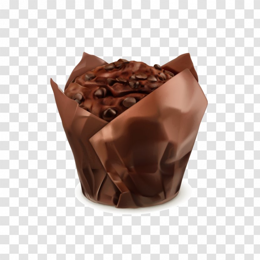 Chocolate Cake Wedding Cupcake Muffin - Food Transparent PNG