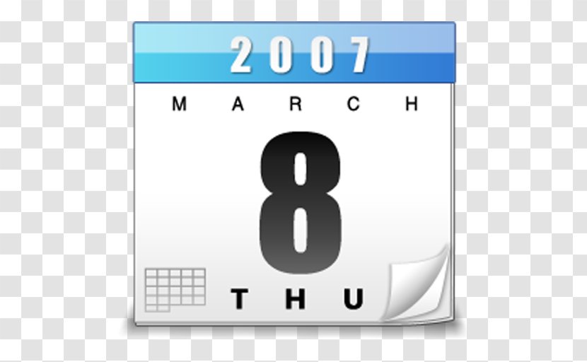 Calendar Date Time Computer Software - Unit Of Transparent PNG