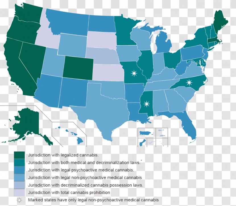 United States Legality Of Cannabis Legalization Medical - Decriminalization Transparent PNG